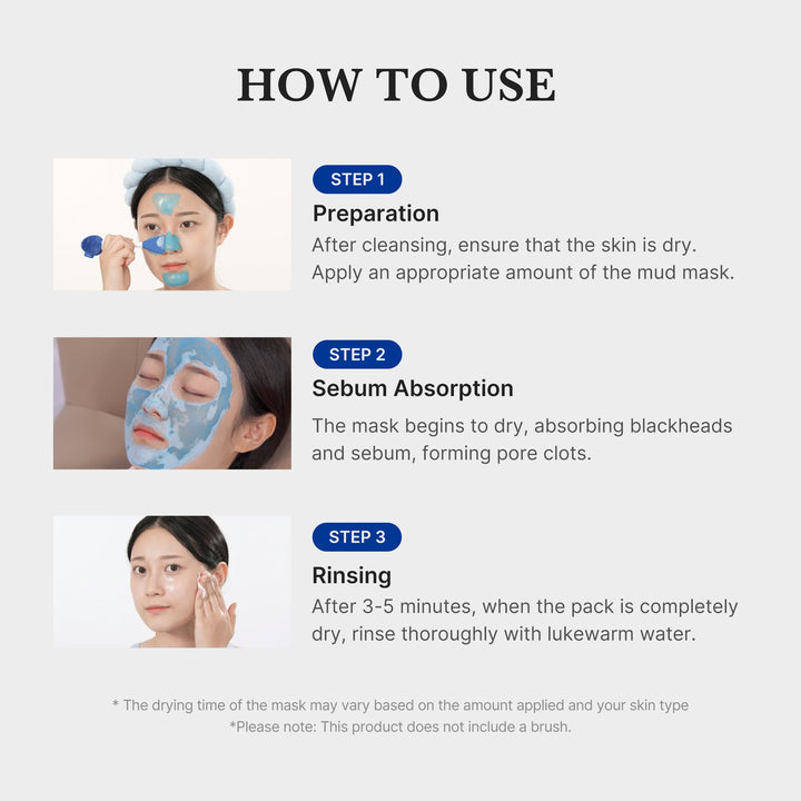 Medicube Zero Pore Blackhead Mud Facial Mask (Blue)