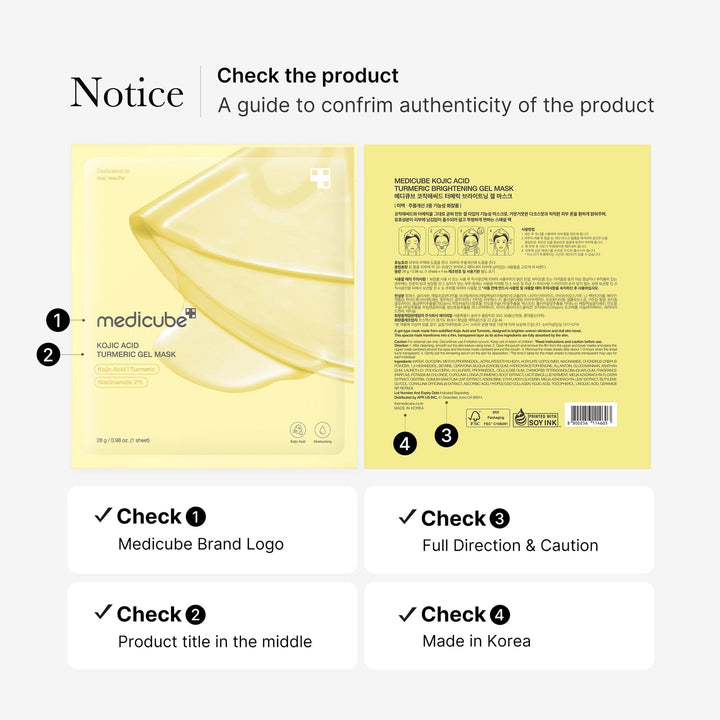 Medicube Kojic Acid Turmeric Brightening Gel Mask